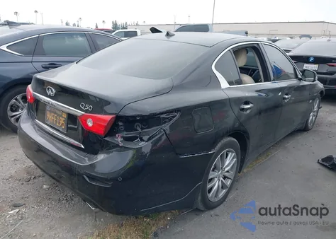 2016 Infiniti Q50 3.0T Premium z USA, uszkodzony, nr VIN JN1EV7AP9GM300153